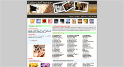 Desktop Screenshot of galleryartdirectory.com